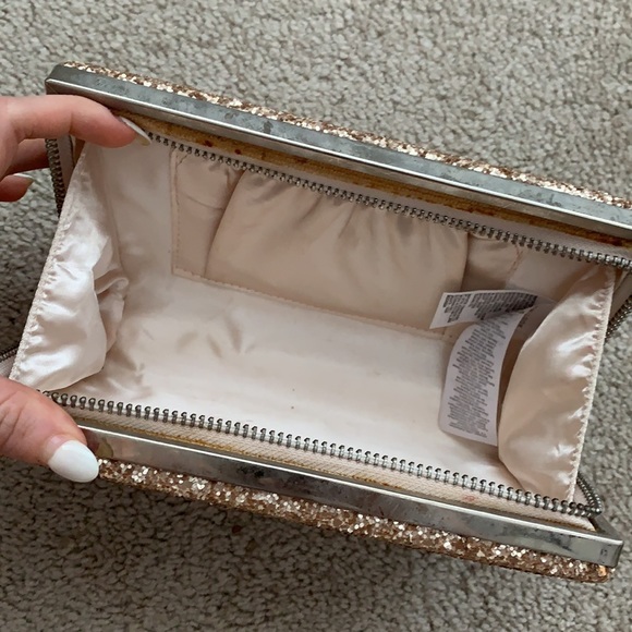 Rose gold glitter clutch - Picture 2 of 2